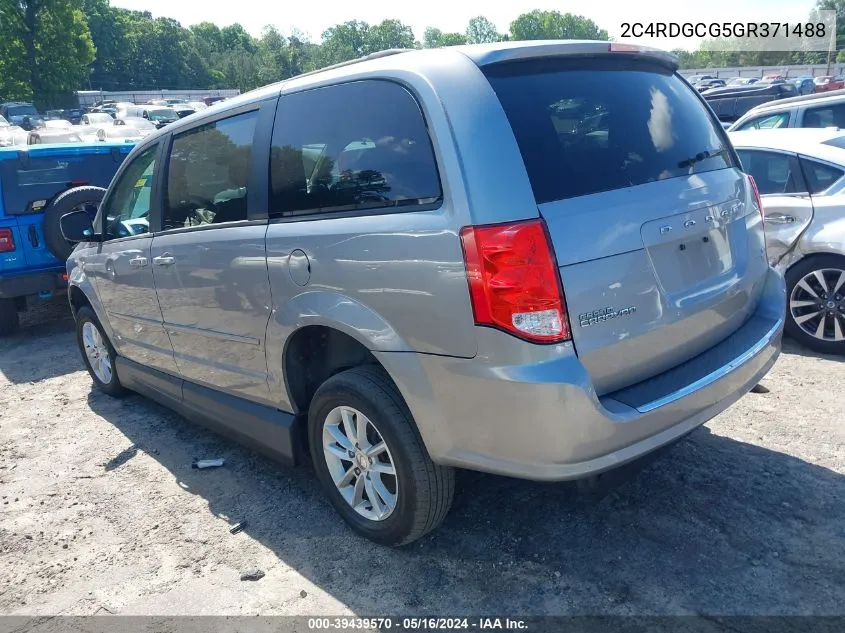 2C4RDGCG5GR371488 2016 Dodge Grand Caravan Sxt