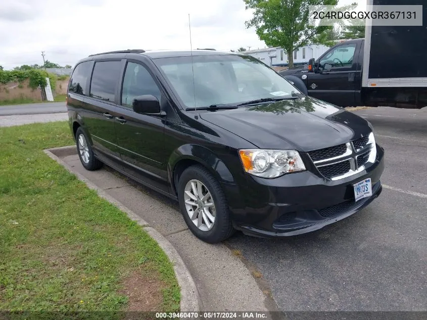 2016 Dodge Grand Caravan Sxt VIN: 2C4RDGCGXGR367131 Lot: 39460470