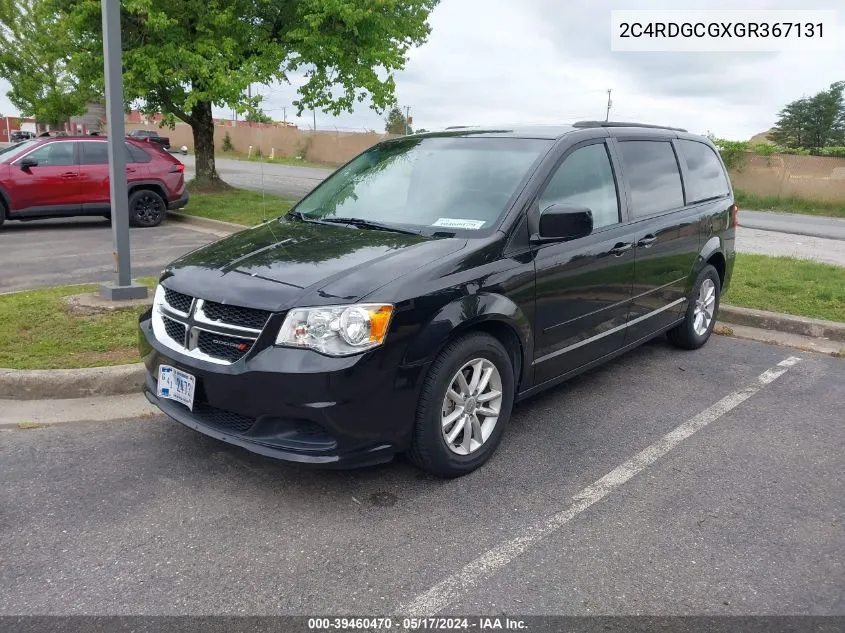 2016 Dodge Grand Caravan Sxt VIN: 2C4RDGCGXGR367131 Lot: 39460470