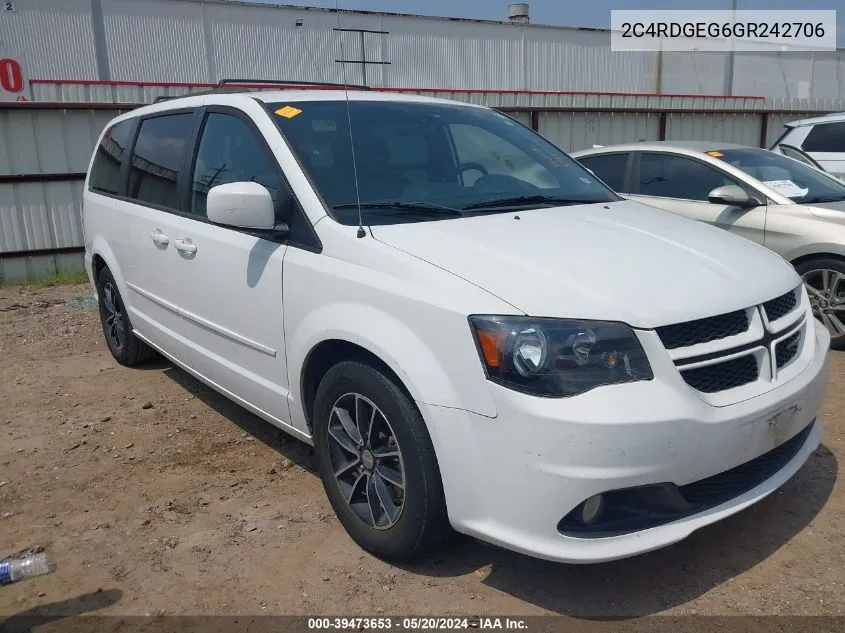 2C4RDGEG6GR242706 2016 Dodge Grand Caravan R/T