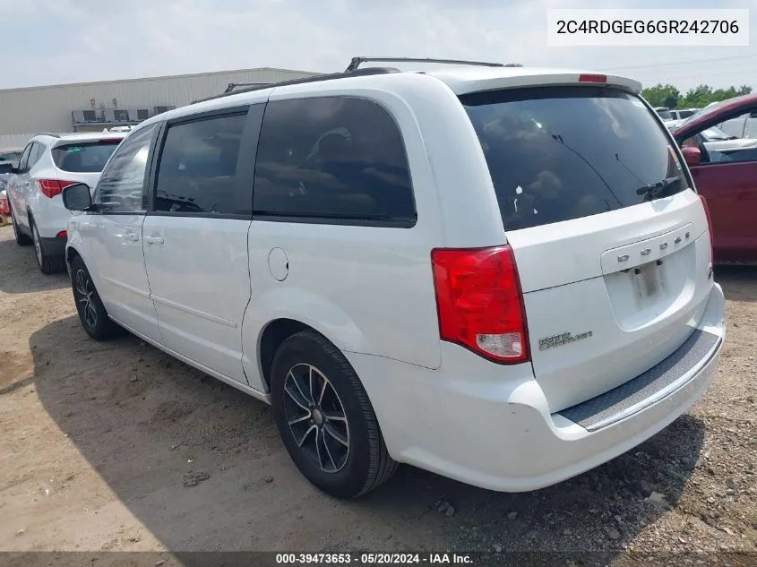 2C4RDGEG6GR242706 2016 Dodge Grand Caravan R/T