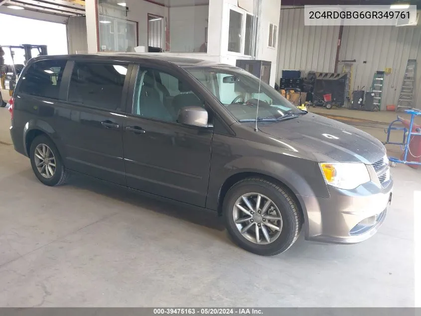 2C4RDGBG6GR349761 2016 Dodge Grand Caravan Se Plus