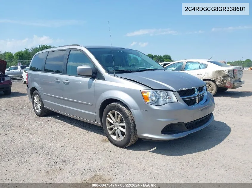 2016 Dodge Grand Caravan Sxt VIN: 2C4RDGCG8GR338601 Lot: 39475474