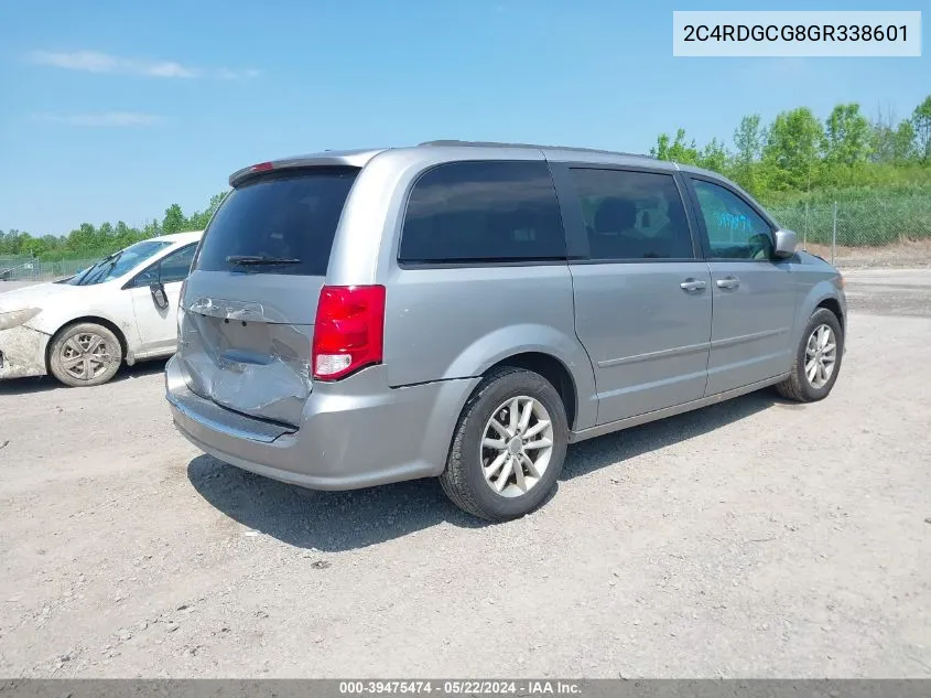 2C4RDGCG8GR338601 2016 Dodge Grand Caravan Sxt