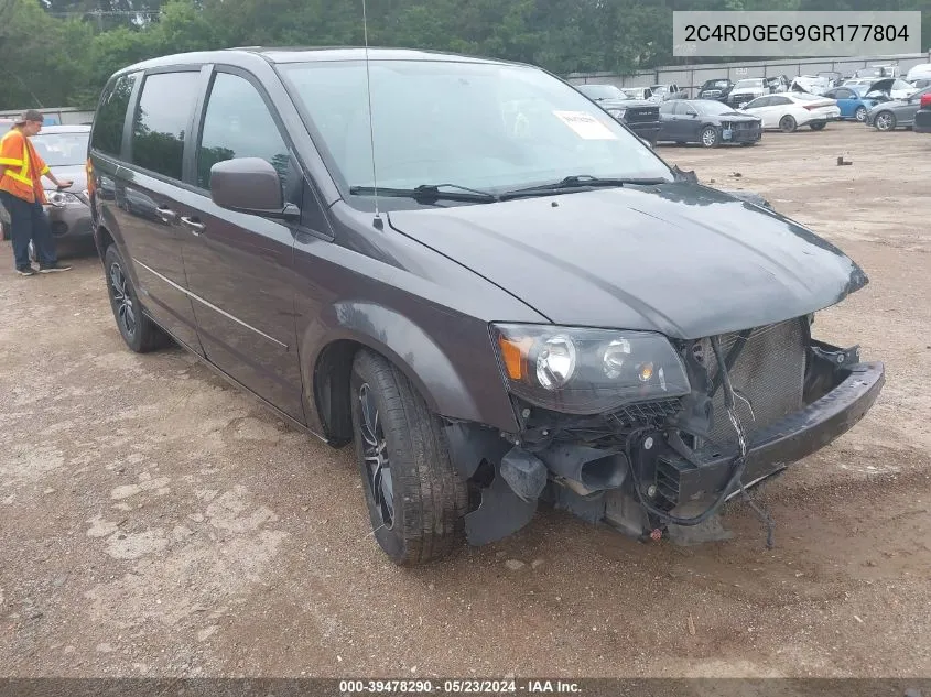 2C4RDGEG9GR177804 2016 Dodge Grand Caravan R/T