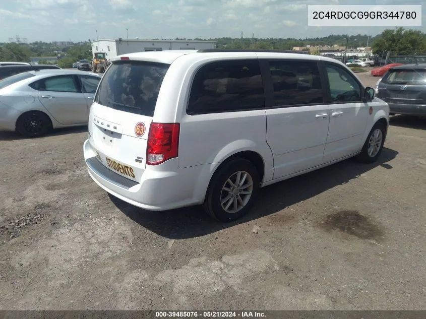 2C4RDGCG9GR344780 2016 Dodge Grand Caravan Sxt