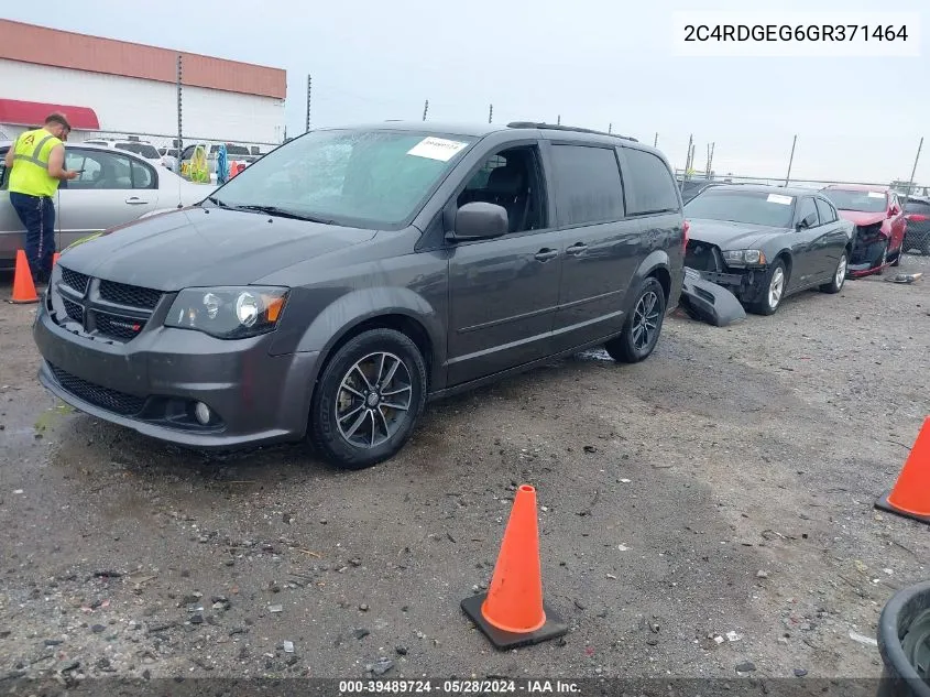 2016 Dodge Grand Caravan R/T VIN: 2C4RDGEG6GR371464 Lot: 39489724