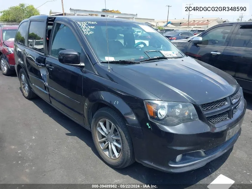 2C4RDGCG2GR348590 2016 Dodge Grand Caravan Sxt