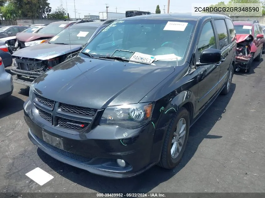 2C4RDGCG2GR348590 2016 Dodge Grand Caravan Sxt