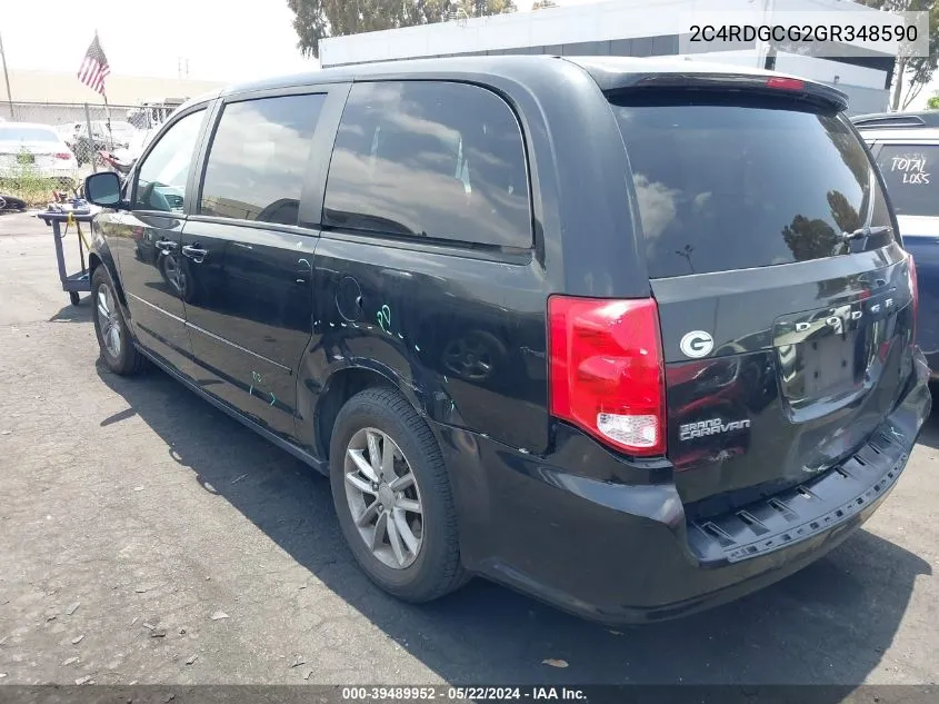 2C4RDGCG2GR348590 2016 Dodge Grand Caravan Sxt