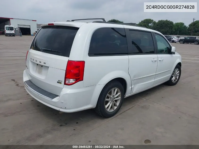 2C4RDGCG0GR274828 2016 Dodge Grand Caravan Sxt