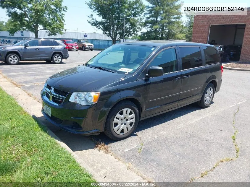 2C4RDGBG9GR152146 2016 Dodge Grand Caravan Se