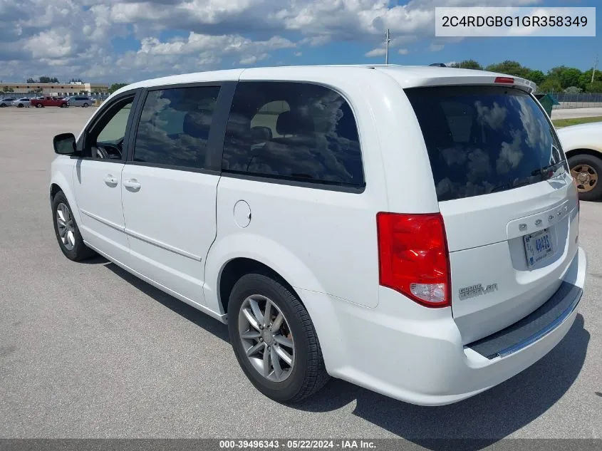 2C4RDGBG1GR358349 2016 Dodge Grand Caravan Se Plus