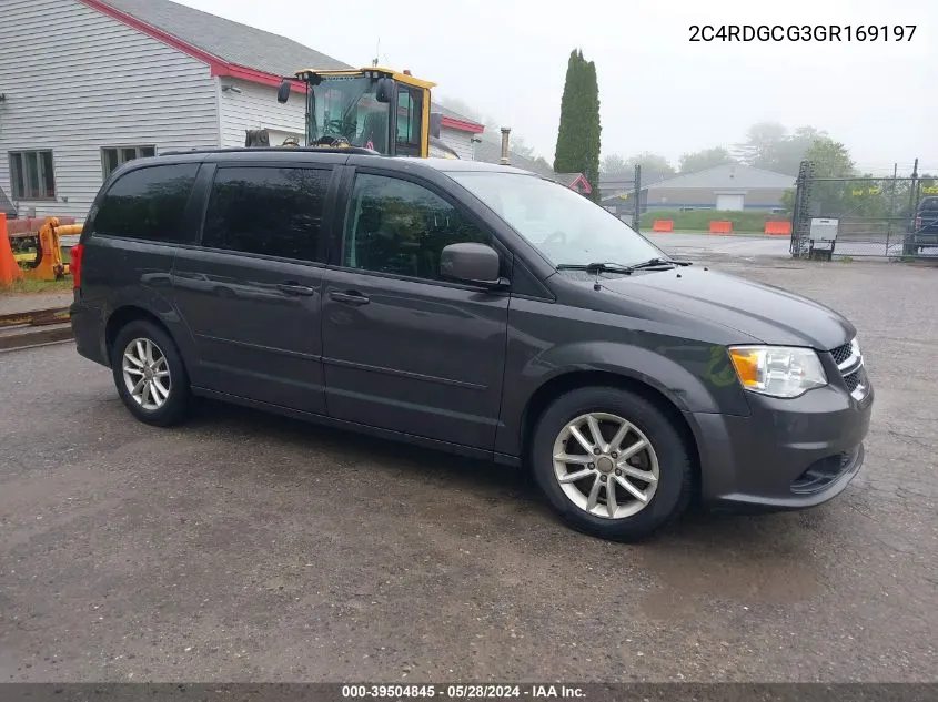 2C4RDGCG3GR169197 2016 Dodge Grand Caravan Sxt