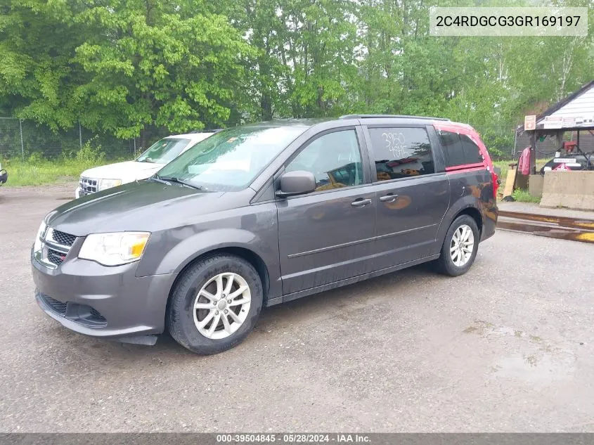 2C4RDGCG3GR169197 2016 Dodge Grand Caravan Sxt