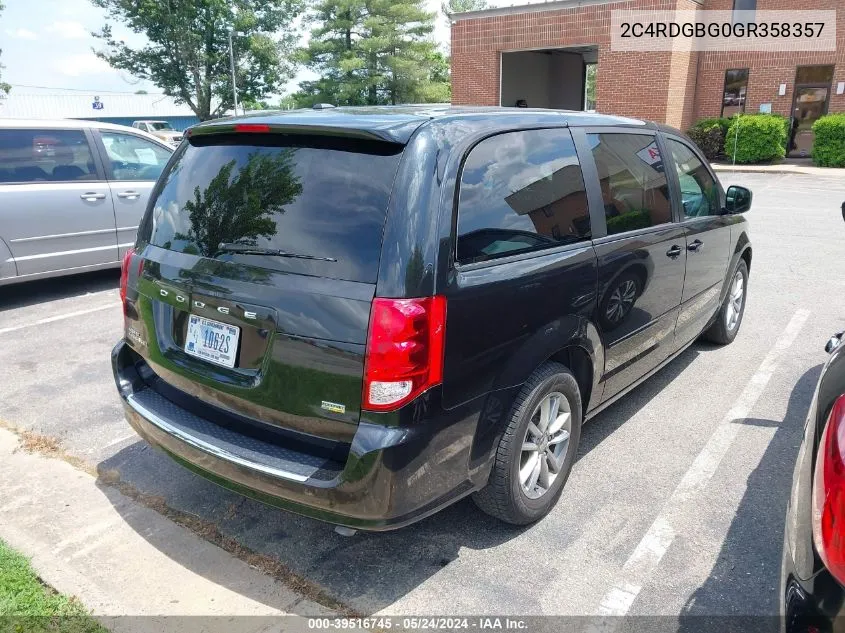 2C4RDGBG0GR358357 2016 Dodge Grand Caravan Se Plus