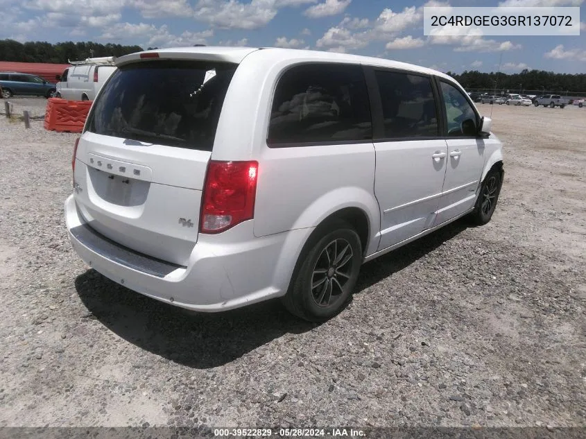 2C4RDGEG3GR137072 2016 Dodge Grand Caravan R/T