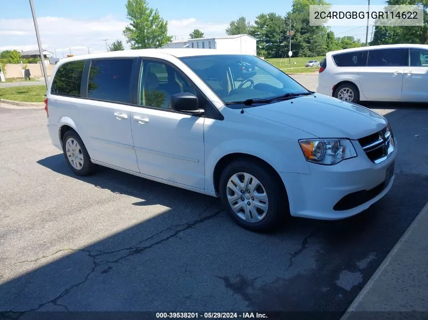 2C4RDGBG1GR114622 2016 Dodge Grand Caravan Se