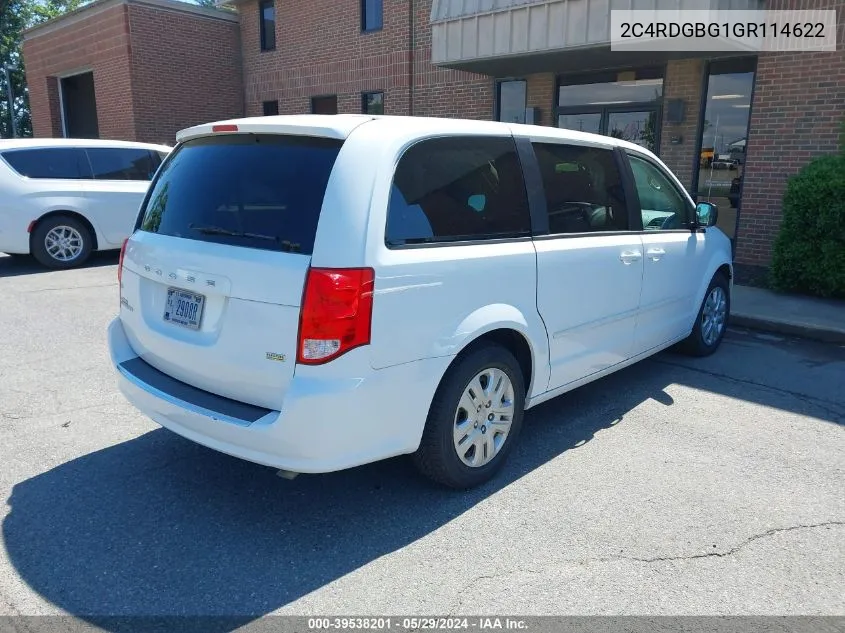 2C4RDGBG1GR114622 2016 Dodge Grand Caravan Se