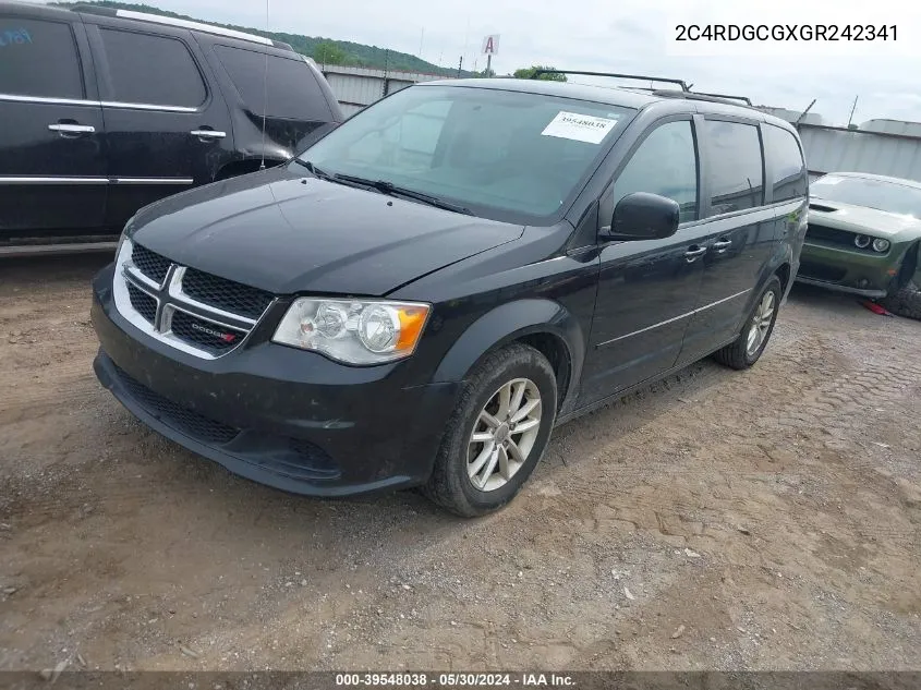 2C4RDGCGXGR242341 2016 Dodge Grand Caravan Sxt