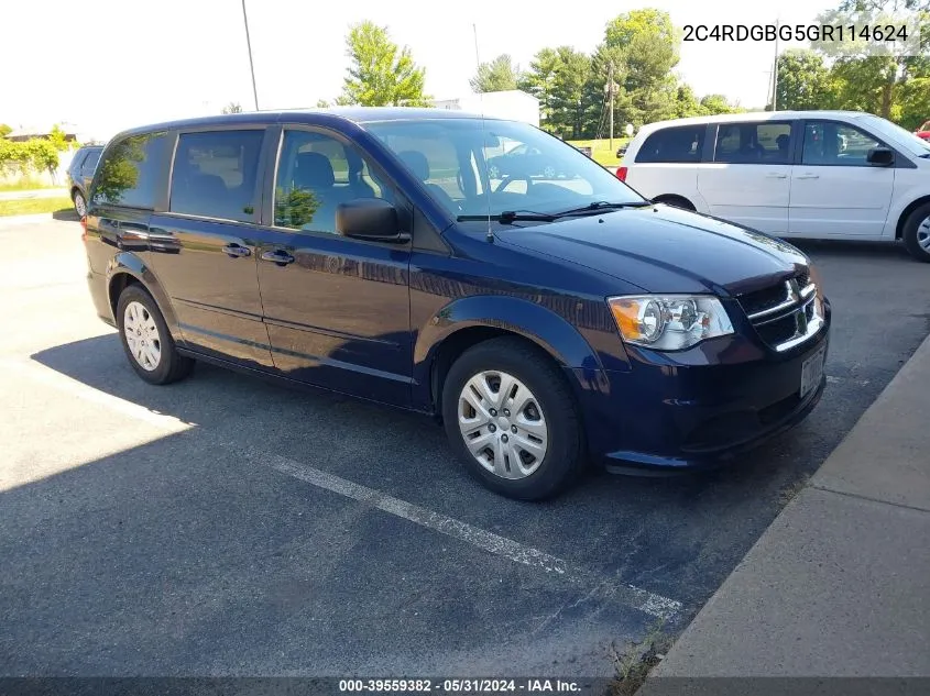 2C4RDGBG5GR114624 2016 Dodge Grand Caravan Se