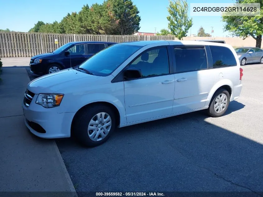 2C4RDGBG2GR114628 2016 Dodge Grand Caravan Se