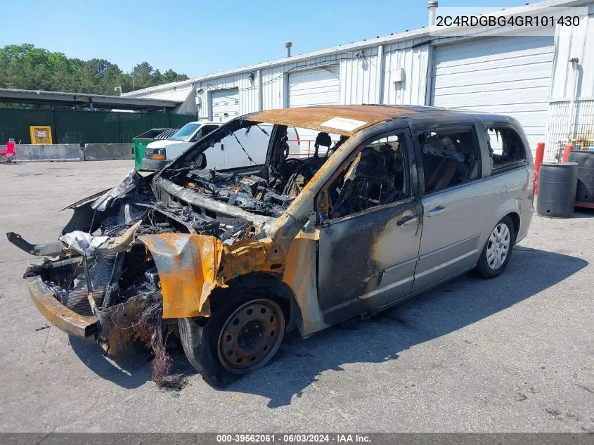 2016 Dodge Grand Caravan Se VIN: 2C4RDGBG4GR101430 Lot: 39562061