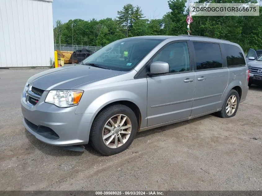 2016 Dodge Grand Caravan Sxt VIN: 2C4RDGCG1GR366675 Lot: 39569025