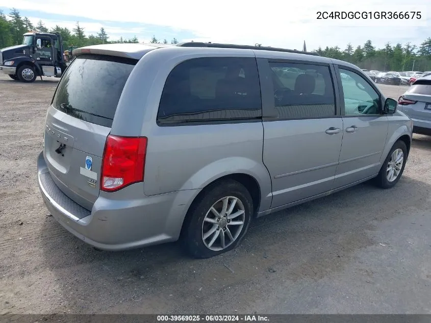 2C4RDGCG1GR366675 2016 Dodge Grand Caravan Sxt