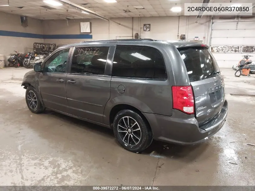 2C4RDGEG6GR370850 2016 Dodge Grand Caravan R/T