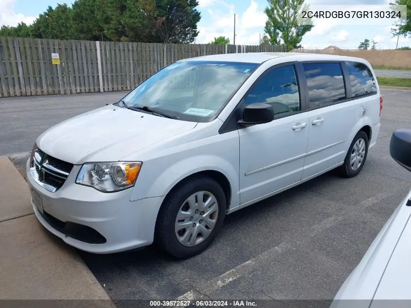 2C4RDGBG7GR130324 2016 Dodge Grand Caravan Se