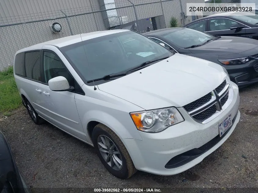 2C4RDGBGXGR383928 2016 Dodge Grand Caravan Se