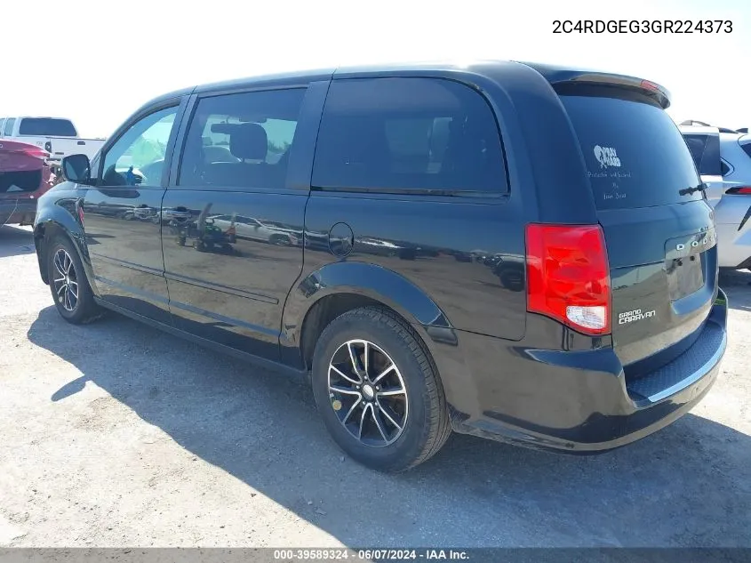 2C4RDGEG3GR224373 2016 Dodge Grand Caravan R/T