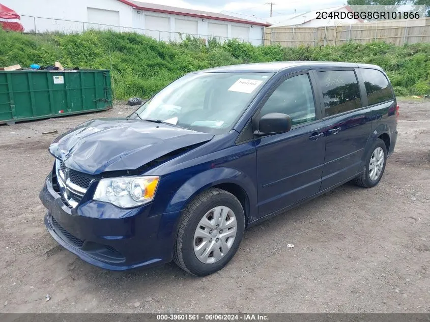 2016 Dodge Grand Caravan Se VIN: 2C4RDGBG8GR101866 Lot: 39601561