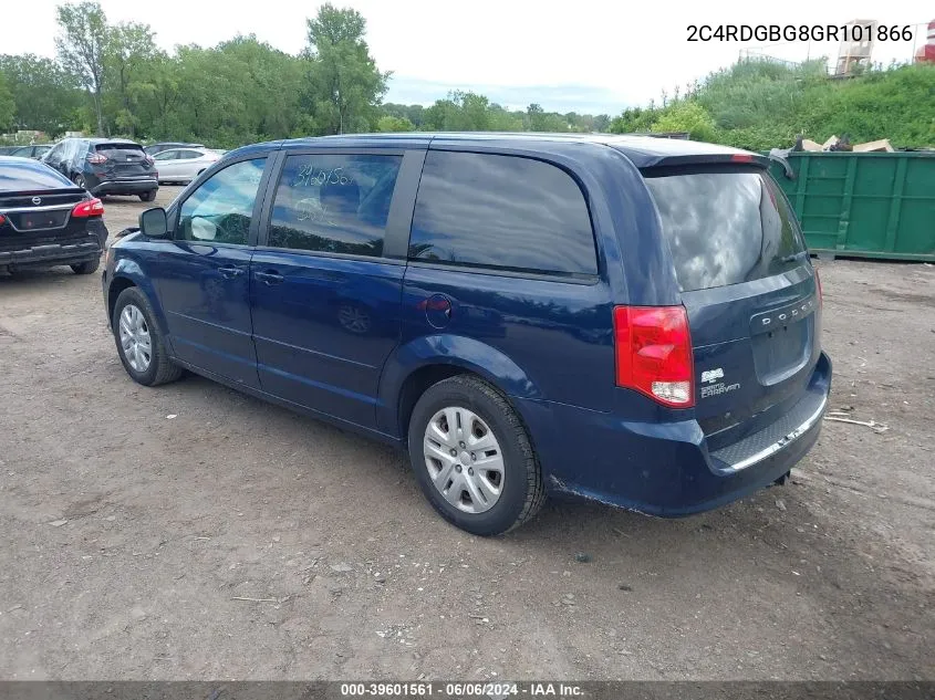 2C4RDGBG8GR101866 2016 Dodge Grand Caravan Se