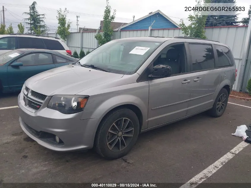 2C4RDGEG6GR265533 2016 Dodge Grand Caravan R/T