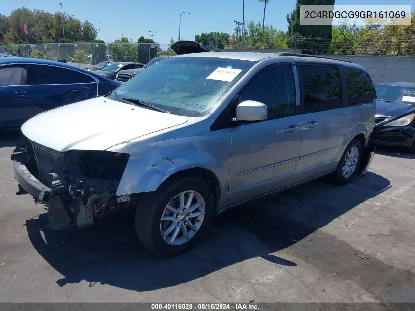 2016 Dodge Grand Caravan Sxt VIN: 2C4RDGCG9GR161069 Lot: 40116028