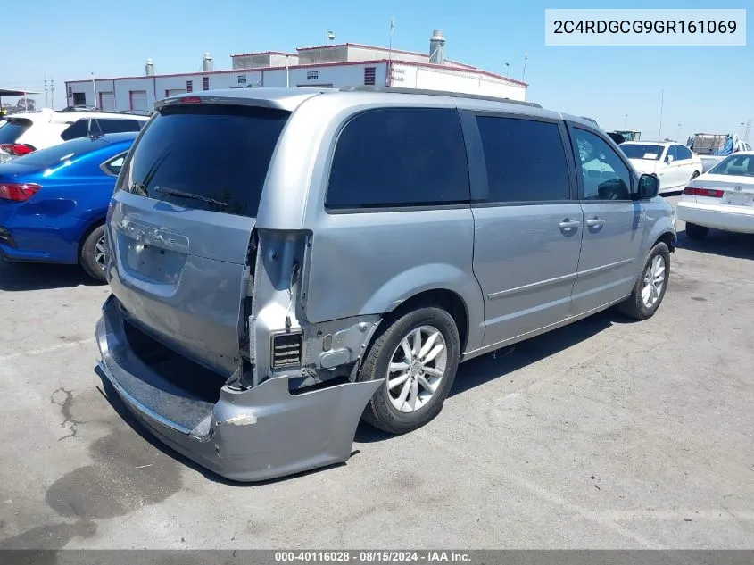 2016 Dodge Grand Caravan Sxt VIN: 2C4RDGCG9GR161069 Lot: 40116028