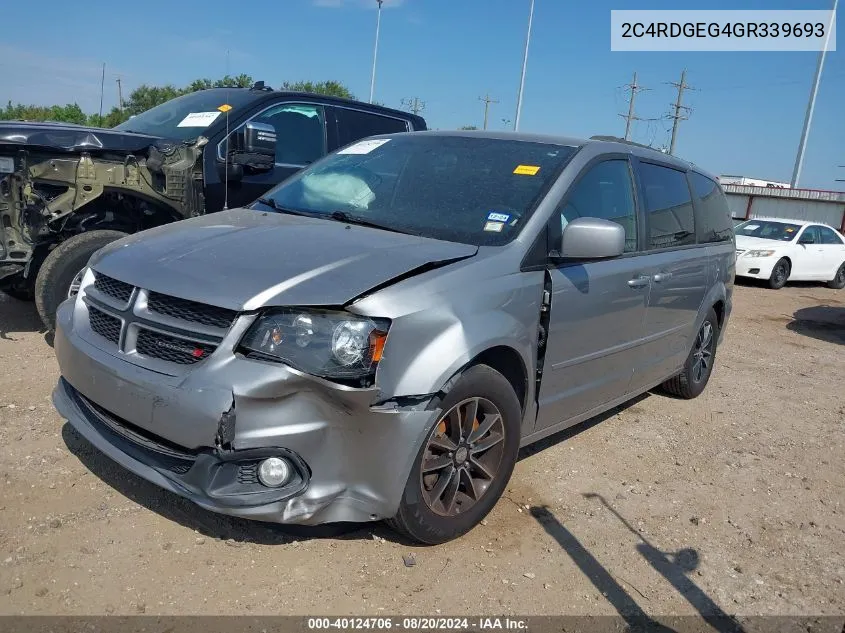 2C4RDGEG4GR339693 2016 Dodge Grand Caravan R/T