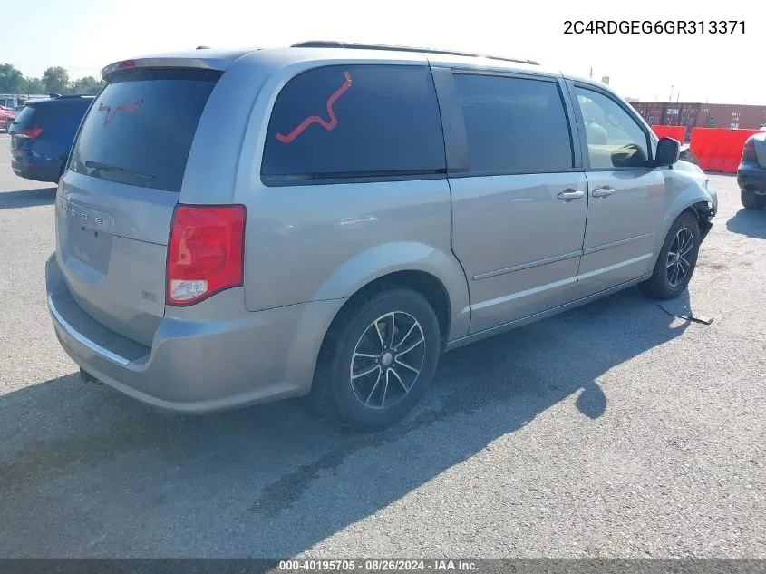 2C4RDGEG6GR313371 2016 Dodge Grand Caravan R/T