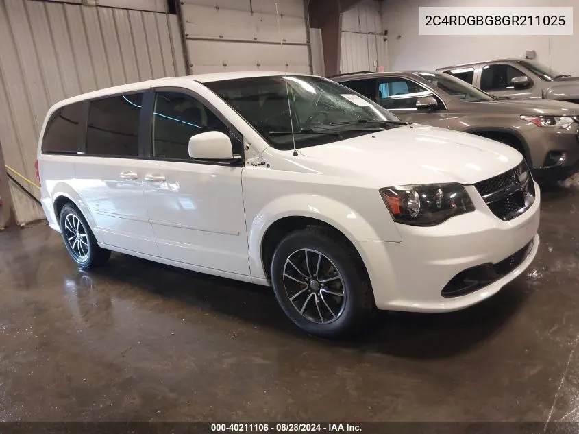 2C4RDGBG8GR211025 2016 Dodge Grand Caravan Se Plus