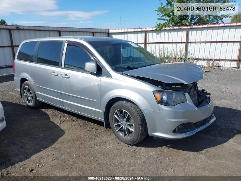 2C4RDGBG1GR163478 2016 Dodge Grand Caravan Se