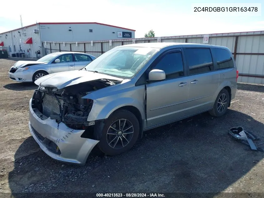 2C4RDGBG1GR163478 2016 Dodge Grand Caravan Se