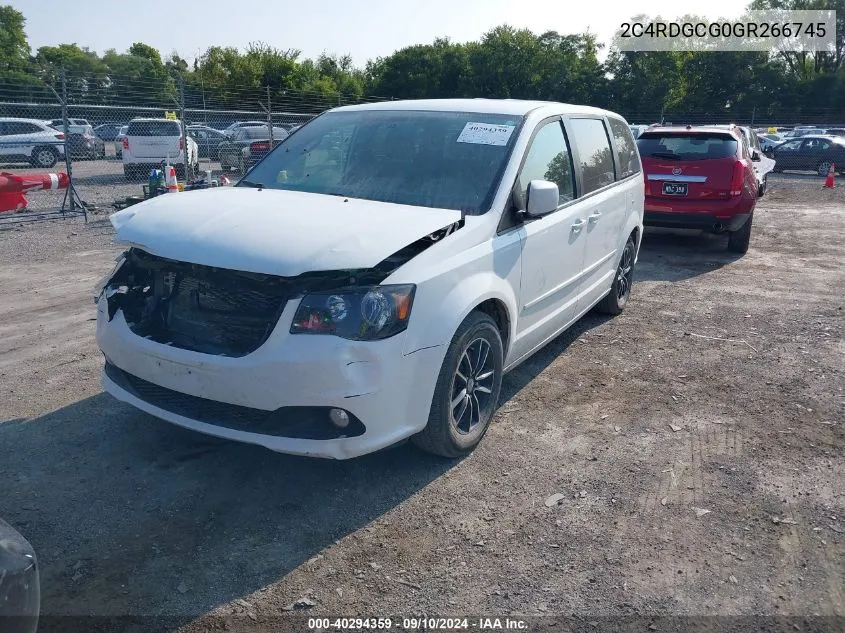 2C4RDGCG0GR266745 2016 Dodge Grand Caravan Sxt