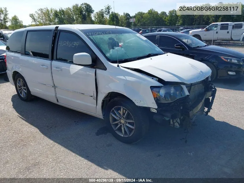 2C4RDGBG6GR258117 2016 Dodge Grand Caravan Se