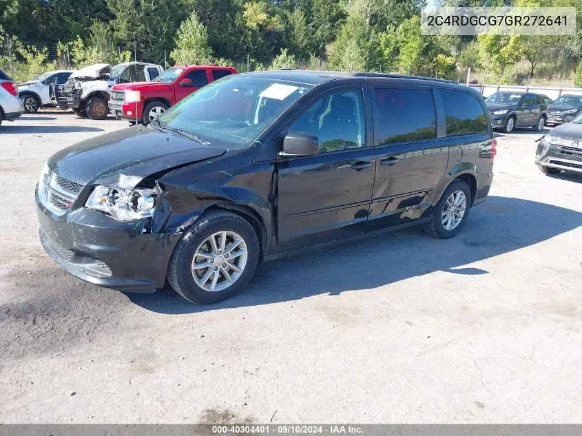 2016 Dodge Grand Caravan Sxt VIN: 2C4RDGCG7GR272641 Lot: 40304401