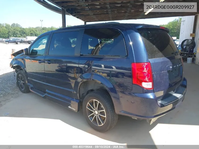 2C4RDGEG0GR209927 2016 Dodge Grand Caravan R/T