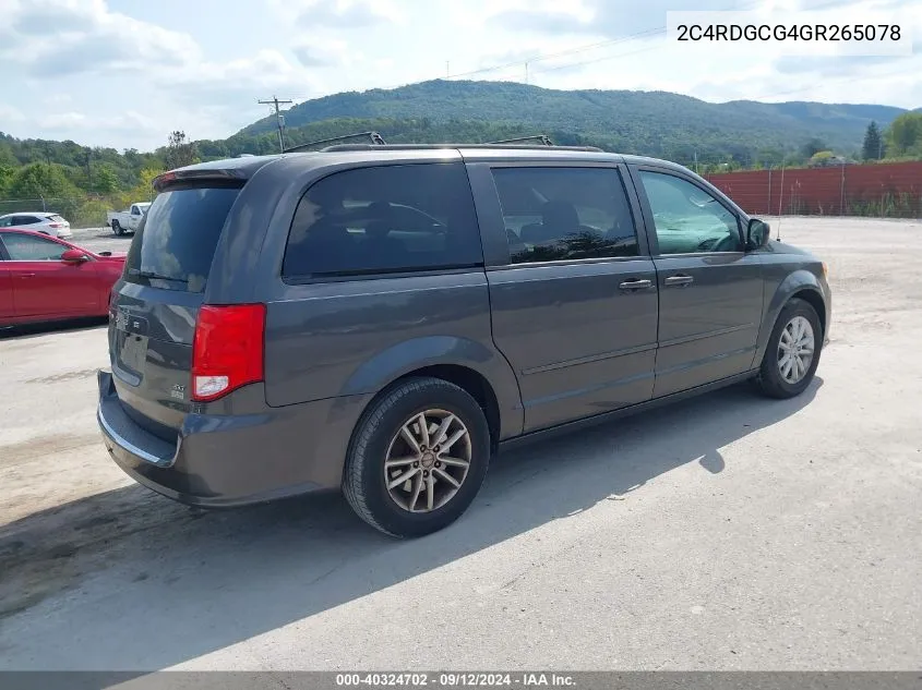 2C4RDGCG4GR265078 2016 Dodge Grand Caravan Sxt