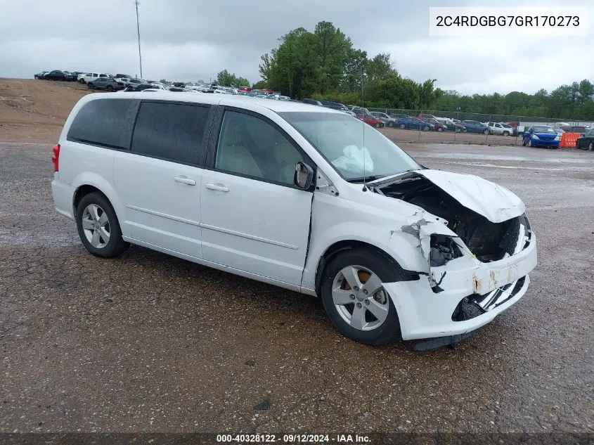 2C4RDGBG7GR170273 2016 Dodge Grand Caravan Se