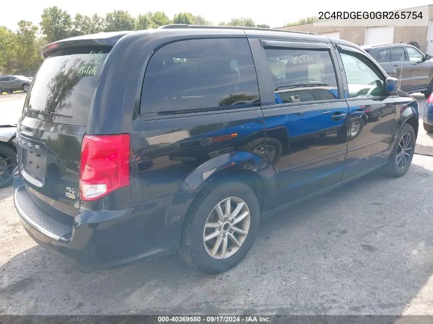 2C4RDGEG0GR265754 2016 Dodge Grand Caravan R/T